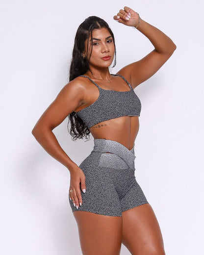 Conjunto Short Cós Cruzado New Degradê + Top Ju