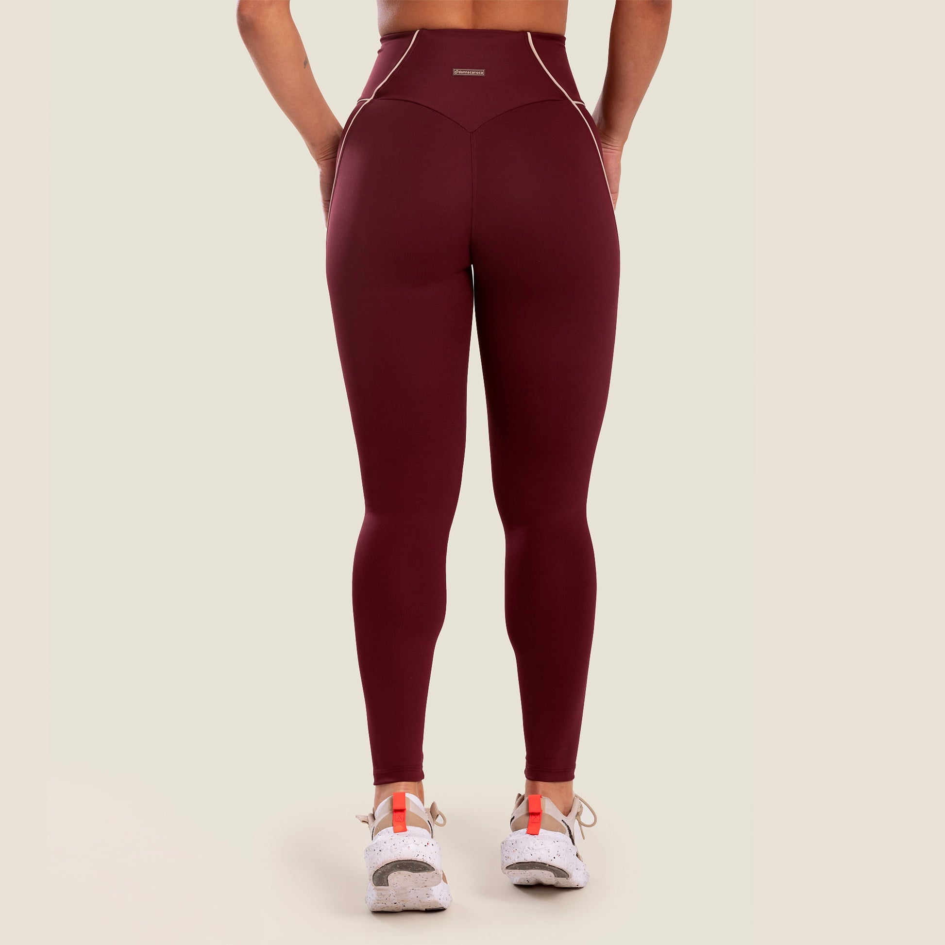 Legging Dashes Vinho Valentino Poliamida