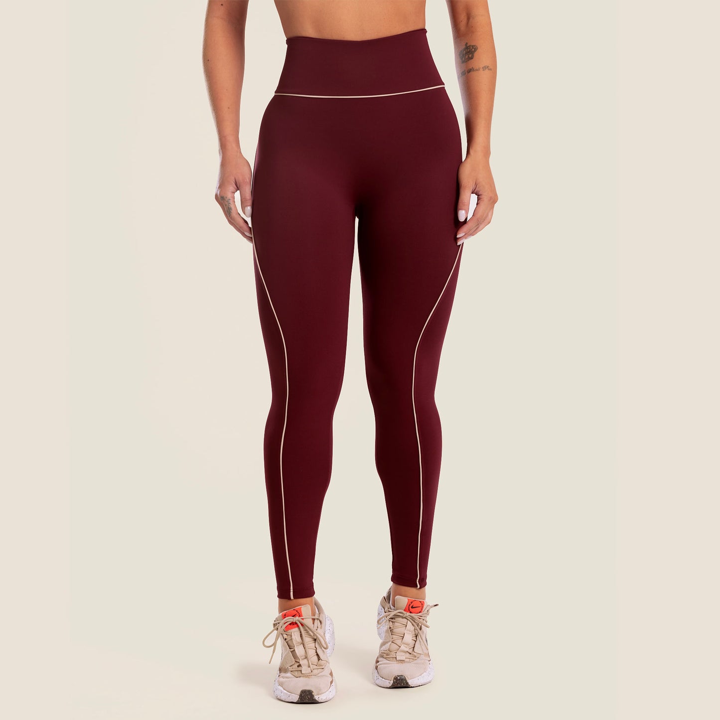 Legging Dashes Vinho Valentino Poliamida