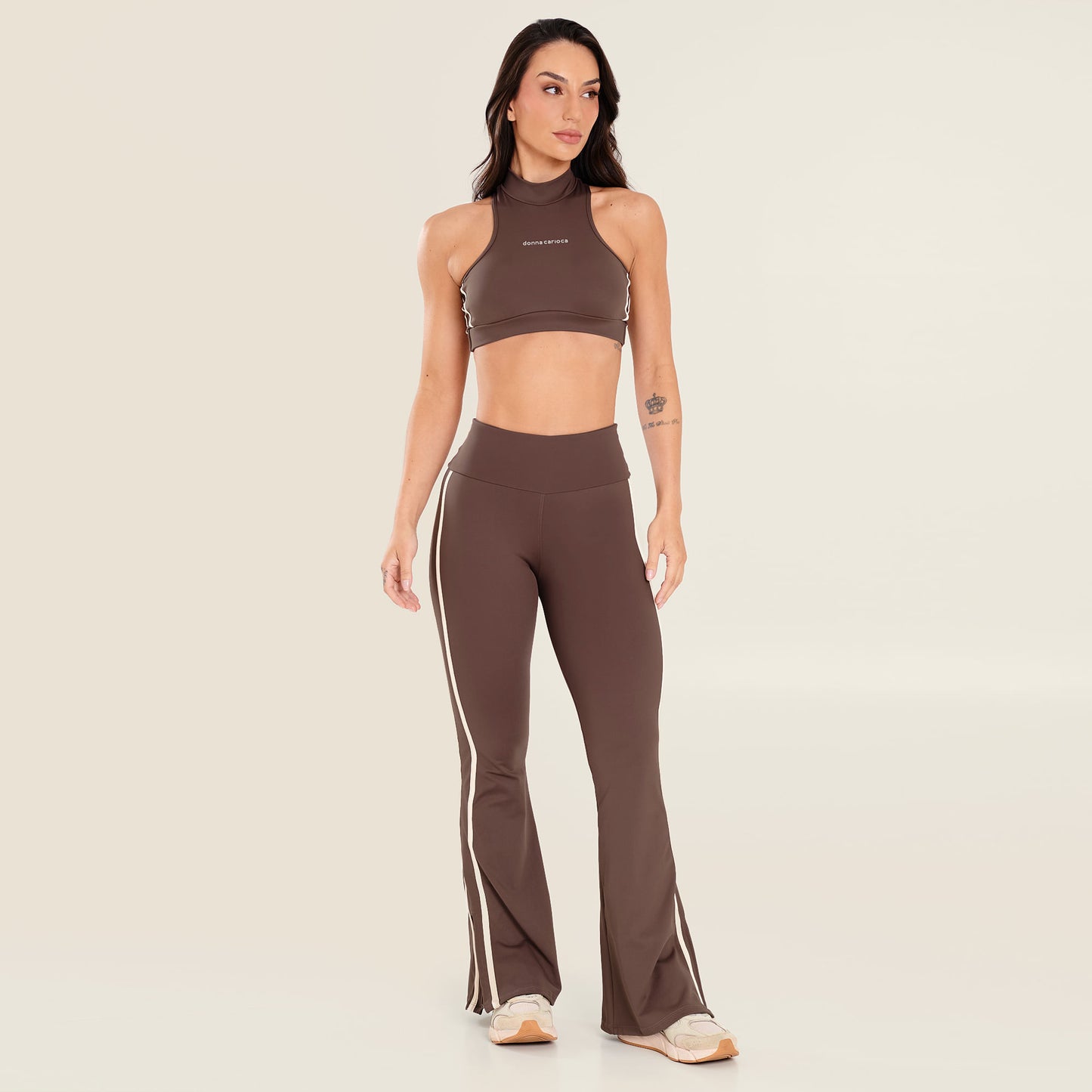 Calça Bailarina Core Marrom Chocolamore Poliamida