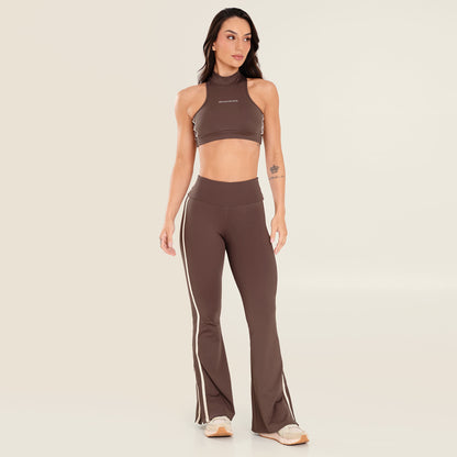 Calça Bailarina Core Marrom Chocolamore Poliamida