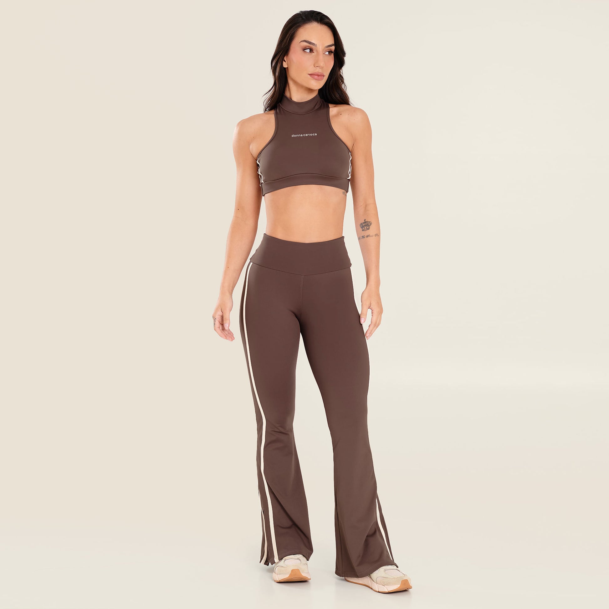 Calça Bailarina Core Marrom Chocolamore Poliamida