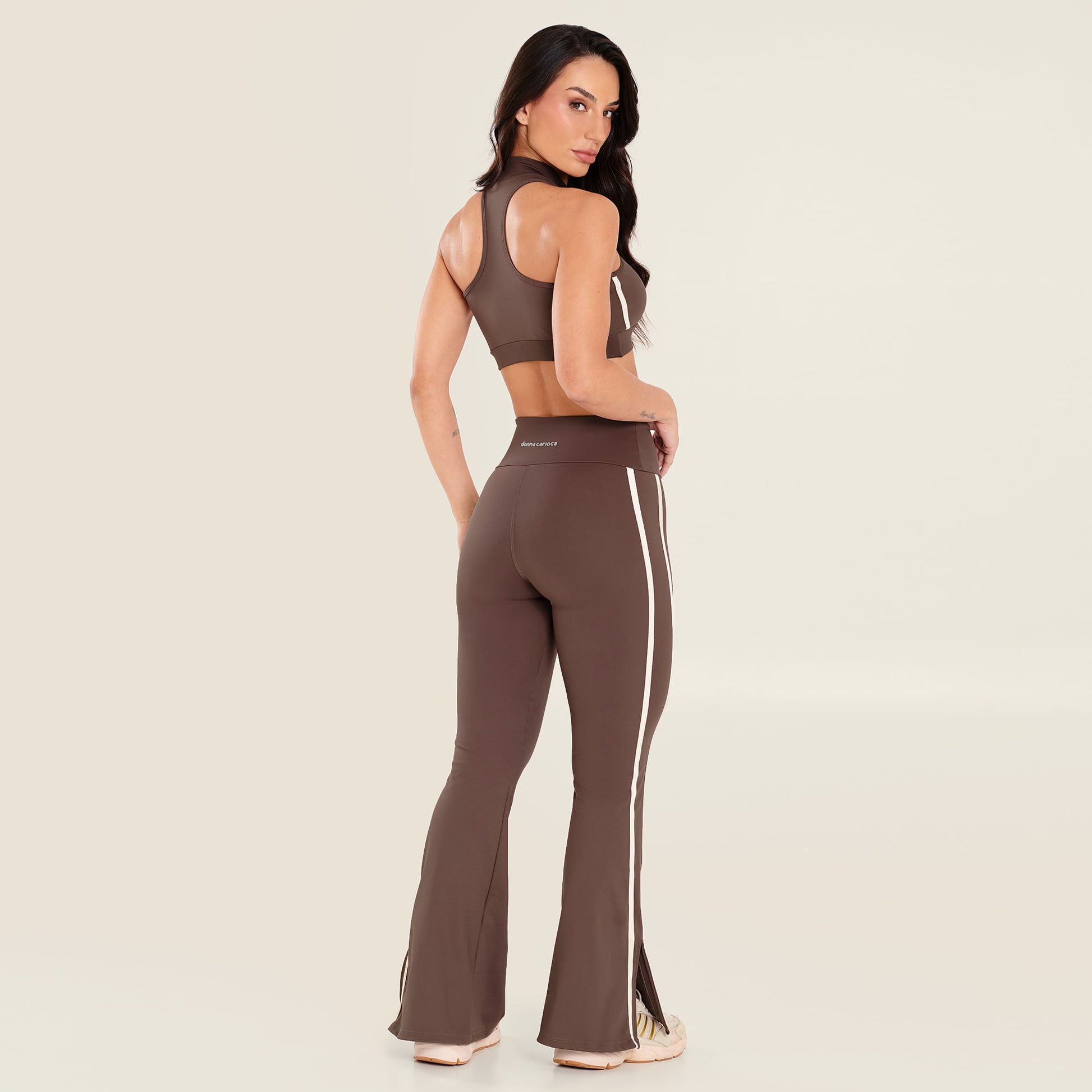 Calça Bailarina Core Marrom Chocolamore Poliamida