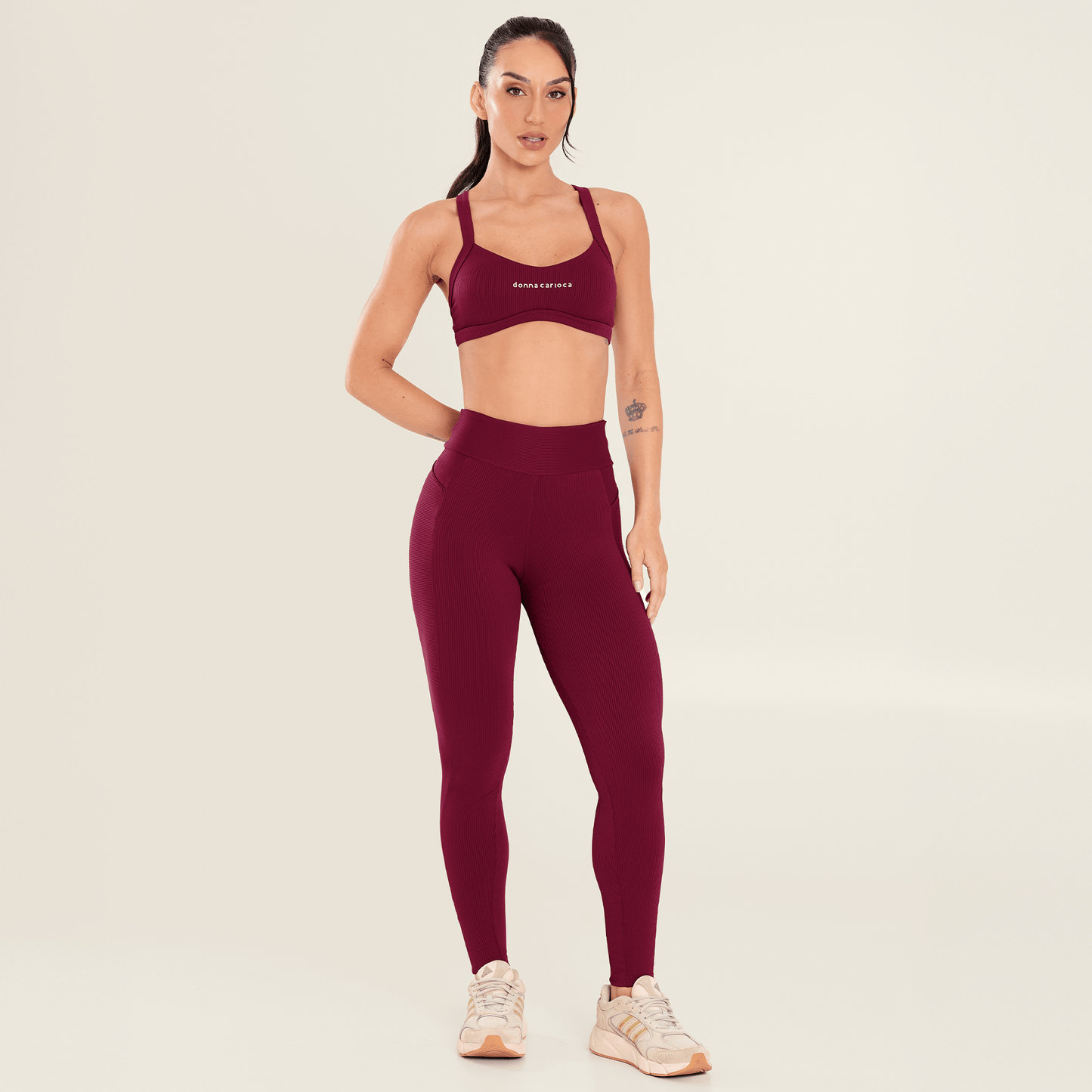 Legging Glam Mulberry Vinho Canelada