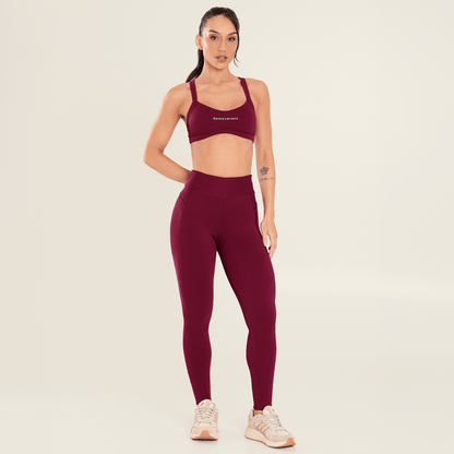Legging Glam Mulberry Vinho Canelada