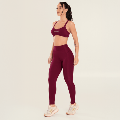 Legging Glam Mulberry Vinho Canelada