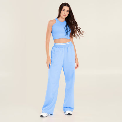 Calça Urban Moletom Azul Debbie