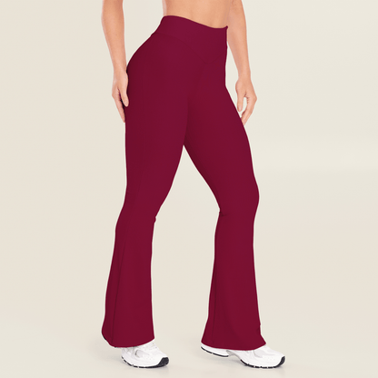 Calça Bailarina Canelada Intense Vinho Red Velvet
