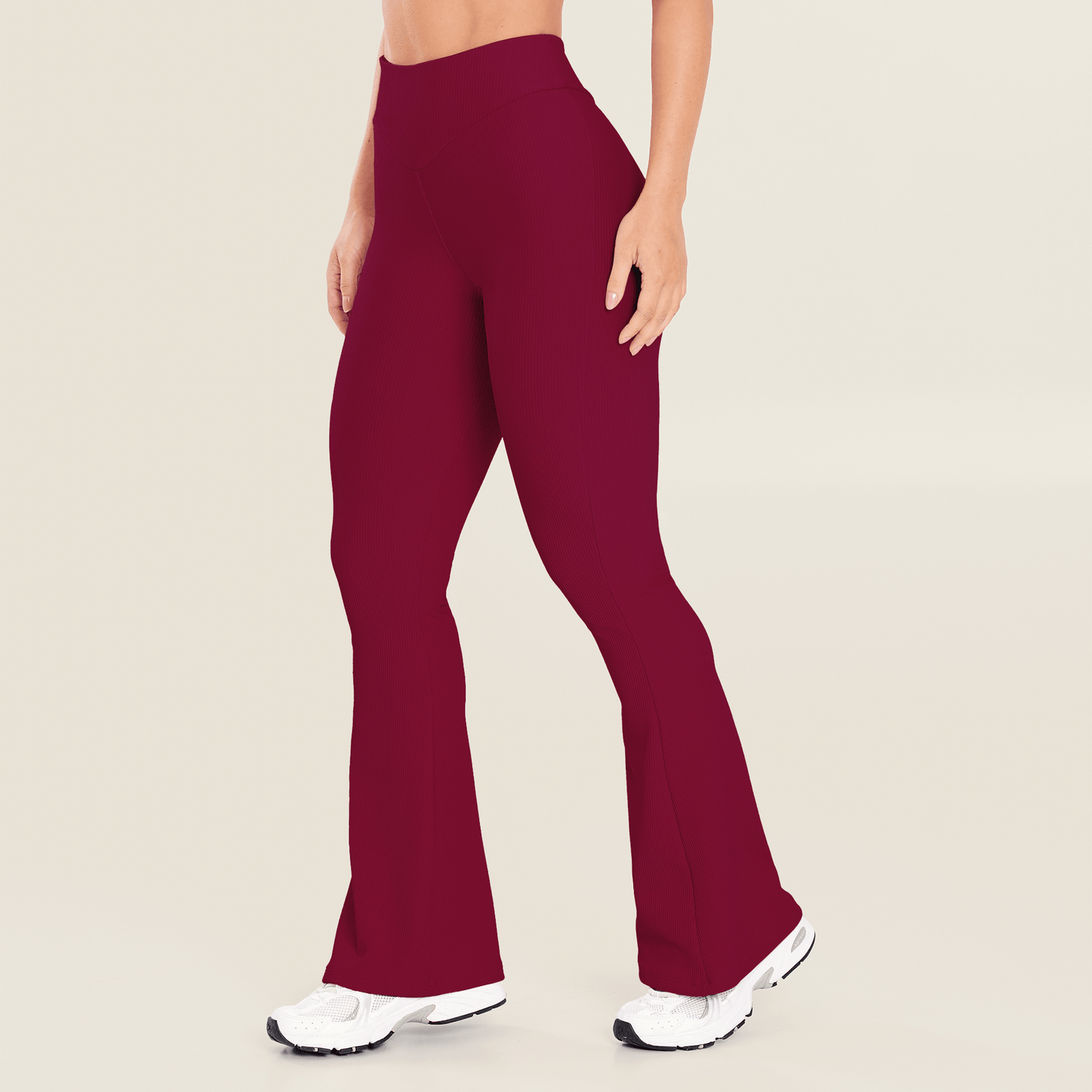 Calça Bailarina Canelada Intense Vinho Red Velvet