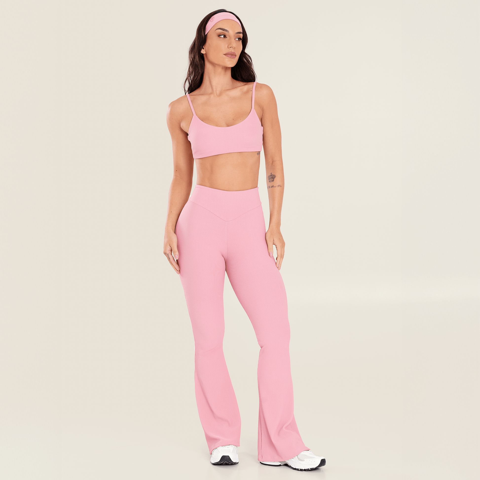 Calça Bailarina Canelada Intense Rosa Zephyr