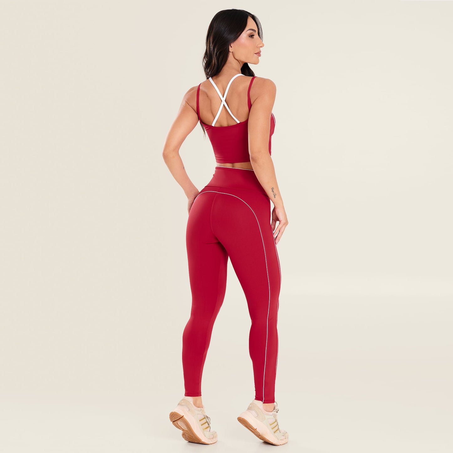 Legging Artic Vermelho Rubi Poliamida