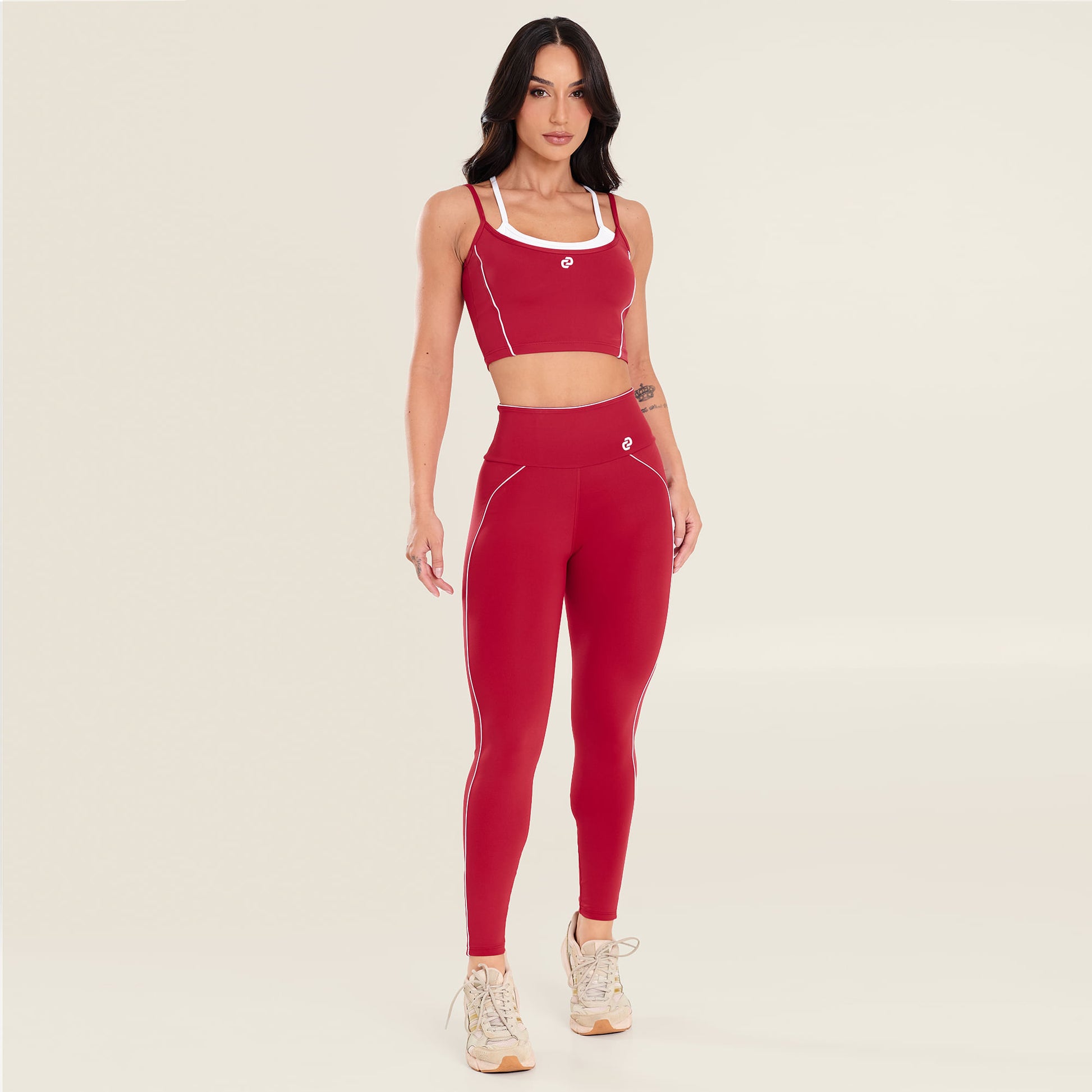 Legging Artic Vermelho Rubi Poliamida