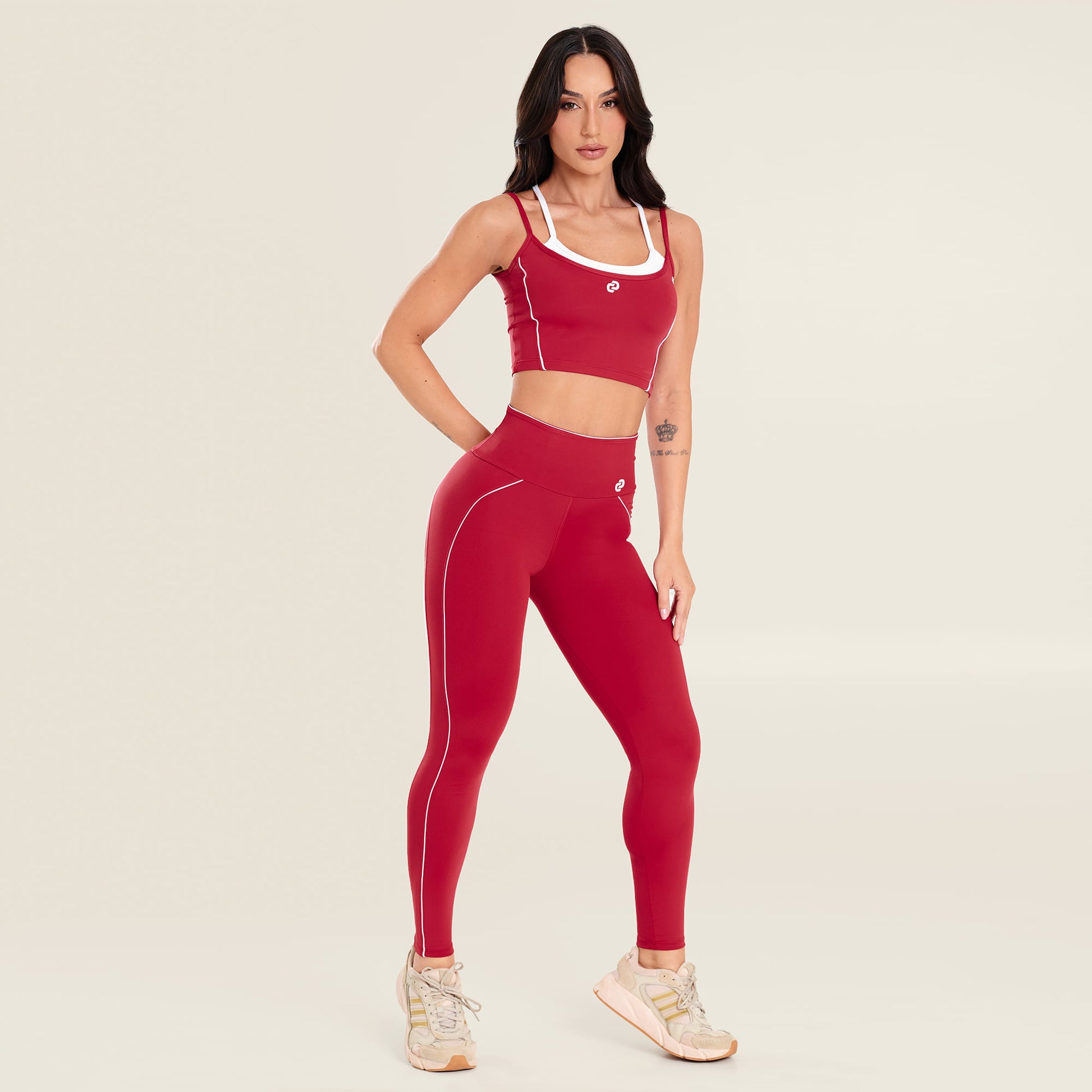 Legging Artic Vermelho Rubi Poliamida