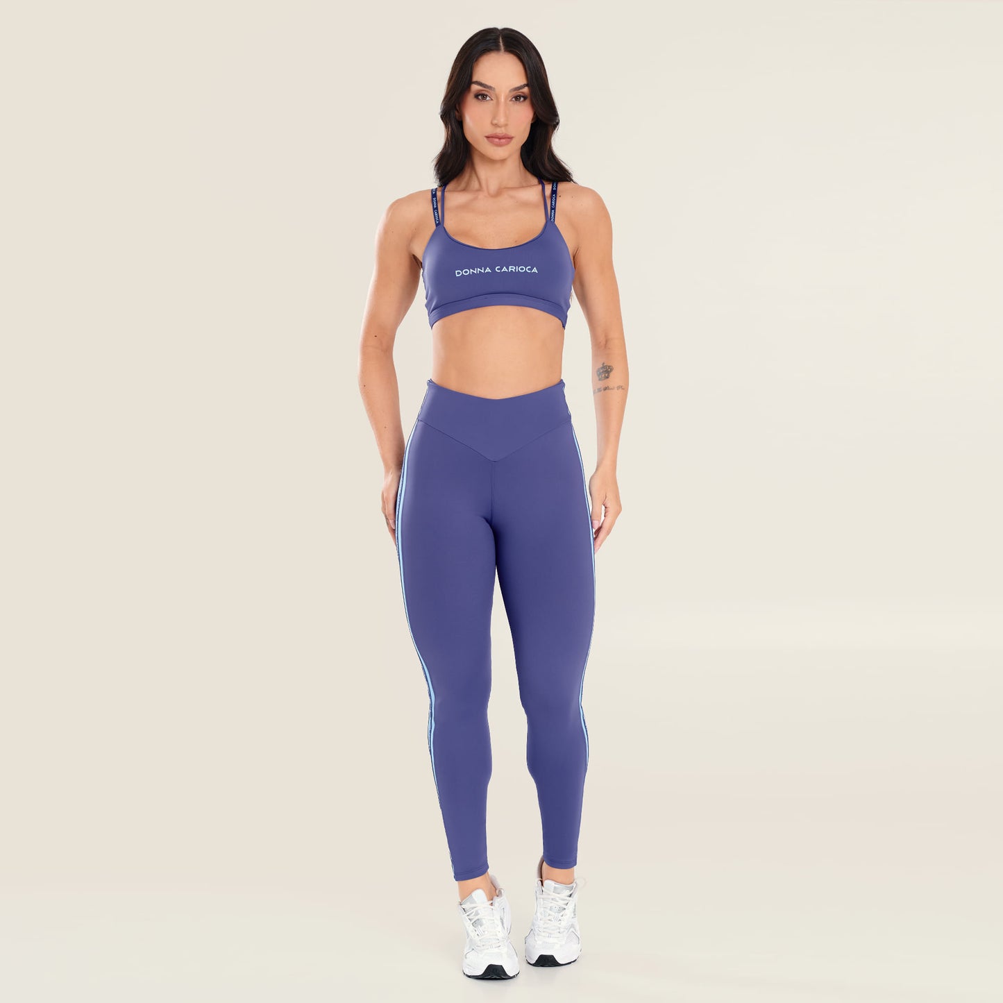 Legging Force Dusk Poliamida Com Estampa Emborrachada
