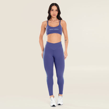 Legging Force Dusk Poliamida Com Estampa Emborrachada