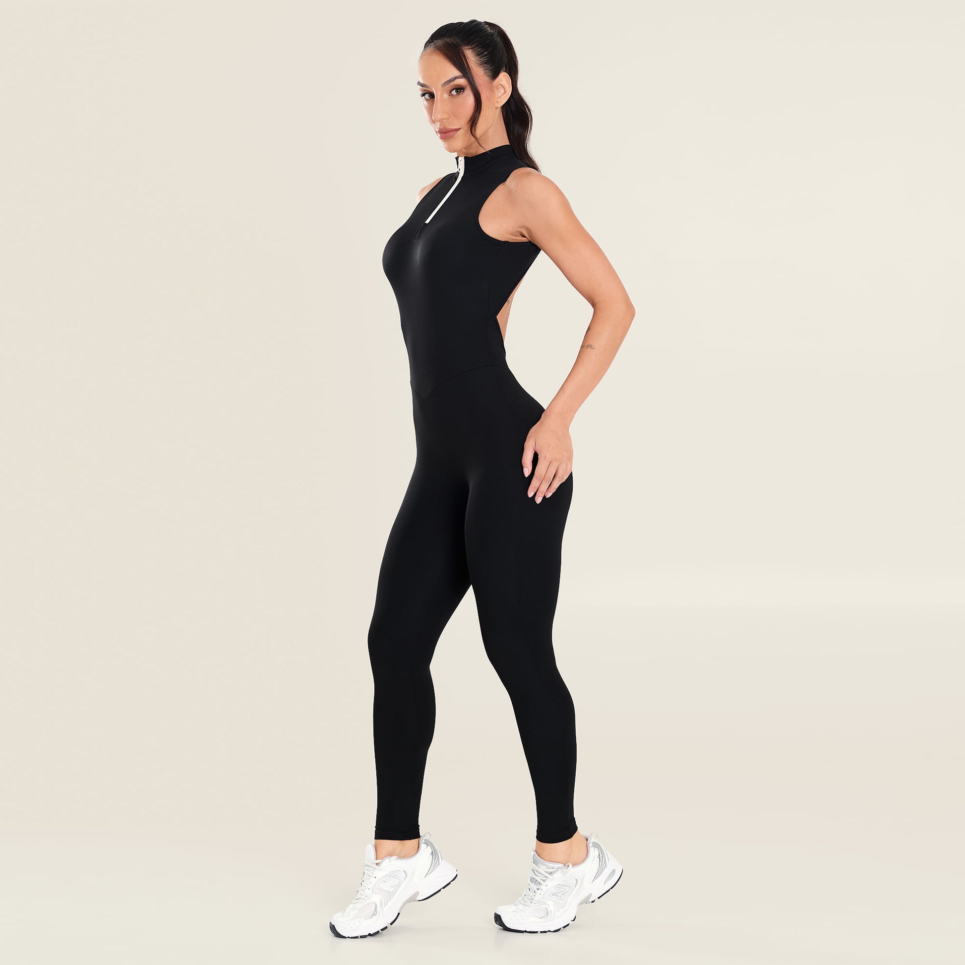 Macacão Ultra Shape Preto Poliamida