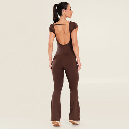 Macacão Deluxe Fit Chocolamore Poliamida Com Bojo