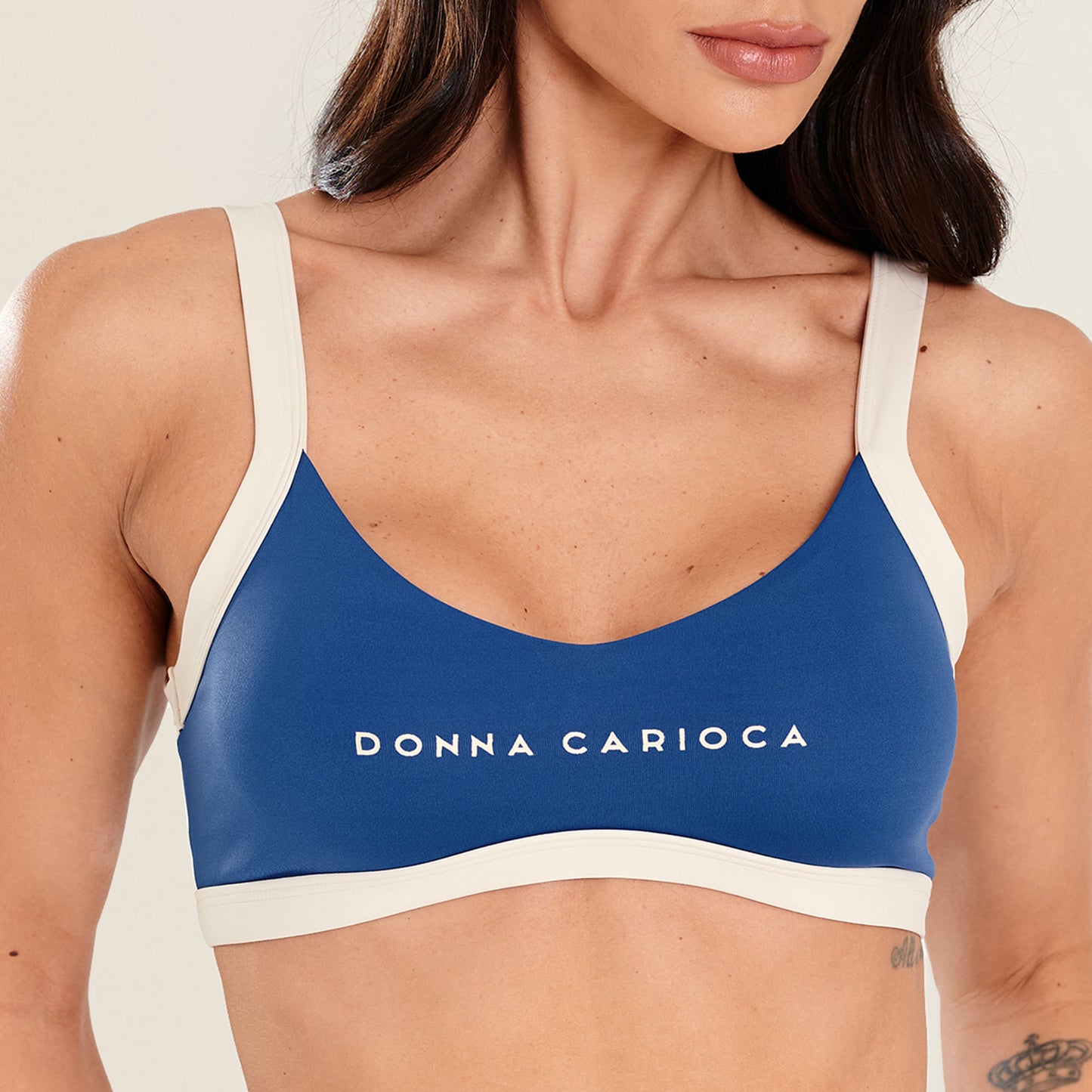Top Vital Azul Set Sail Poliamida Com Bojo