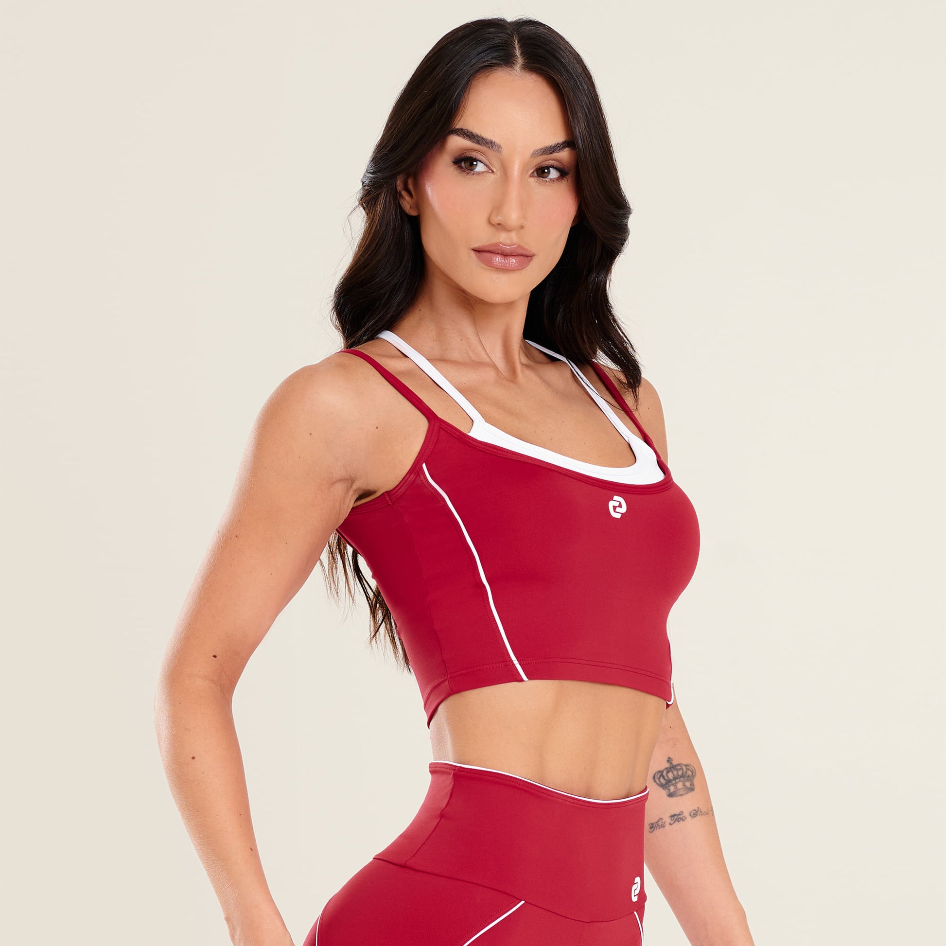 Cropped Artic Vermelho Rubi Poliamida
