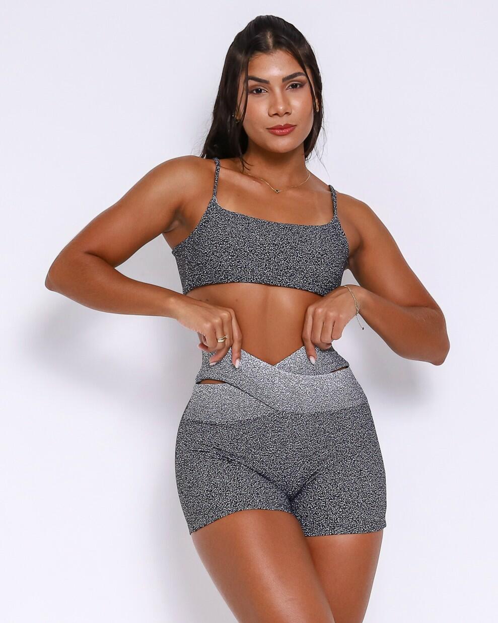 Conjunto Short Cós Cruzado New Degradê + Top Ju