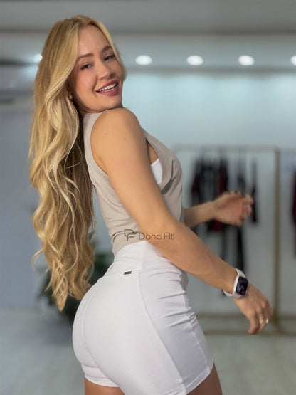 Conjunto Taupe Tennis Dona Fit
