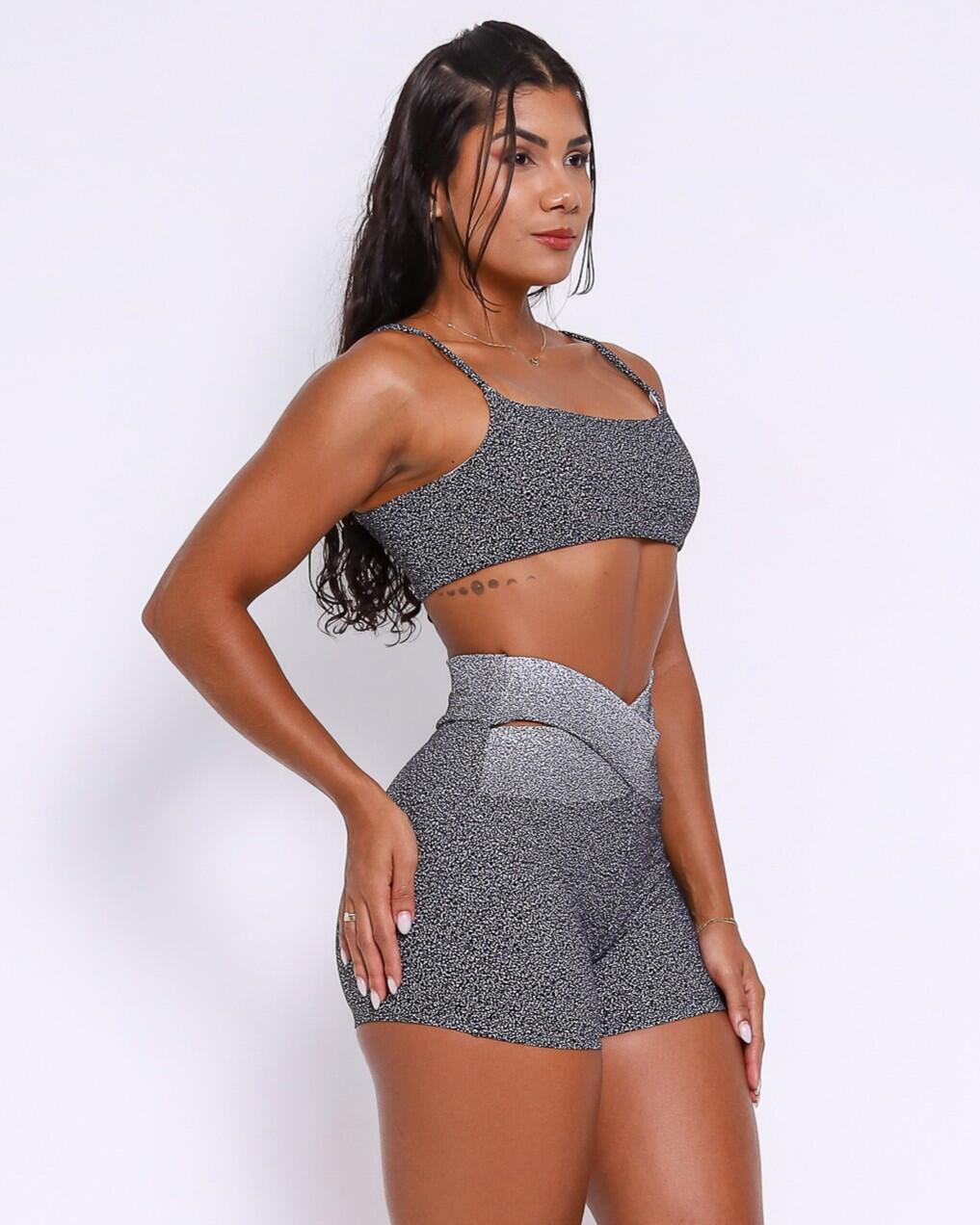 Conjunto Short Cós Cruzado New Degradê + Top Ju