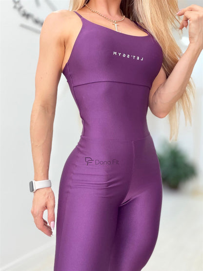 Macacão Íris Roxo Dona Fit